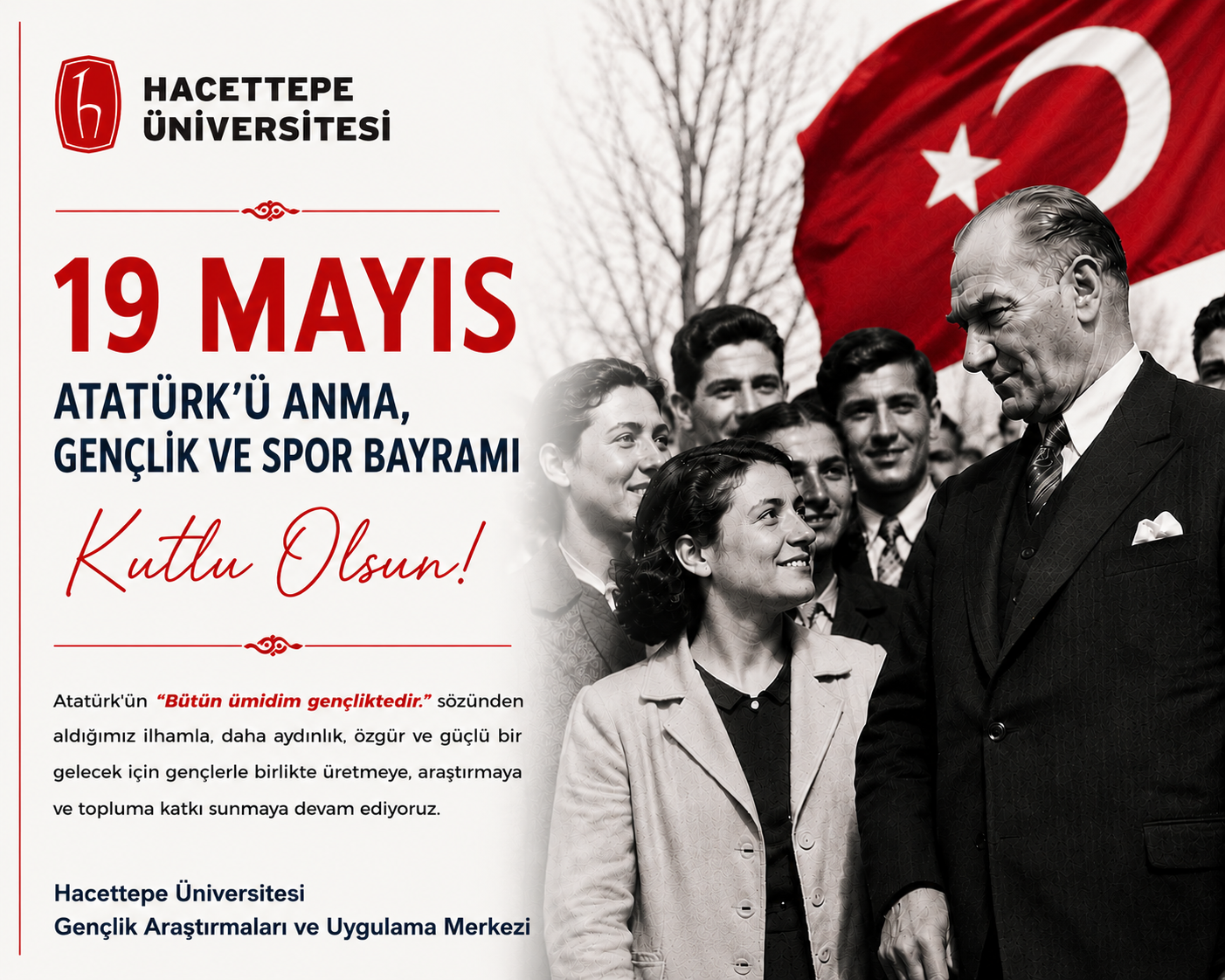 19 Mayıs Atatürk'ü Anma, Gençlik ve Spor Bayramı Afişi